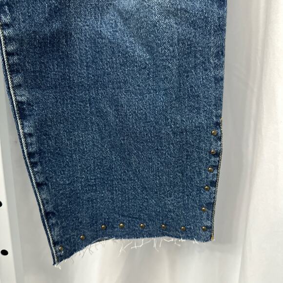 Torrid Jeans Womens 22W Straight Leg High Rise Distressed Studded - Picture 12 of 16